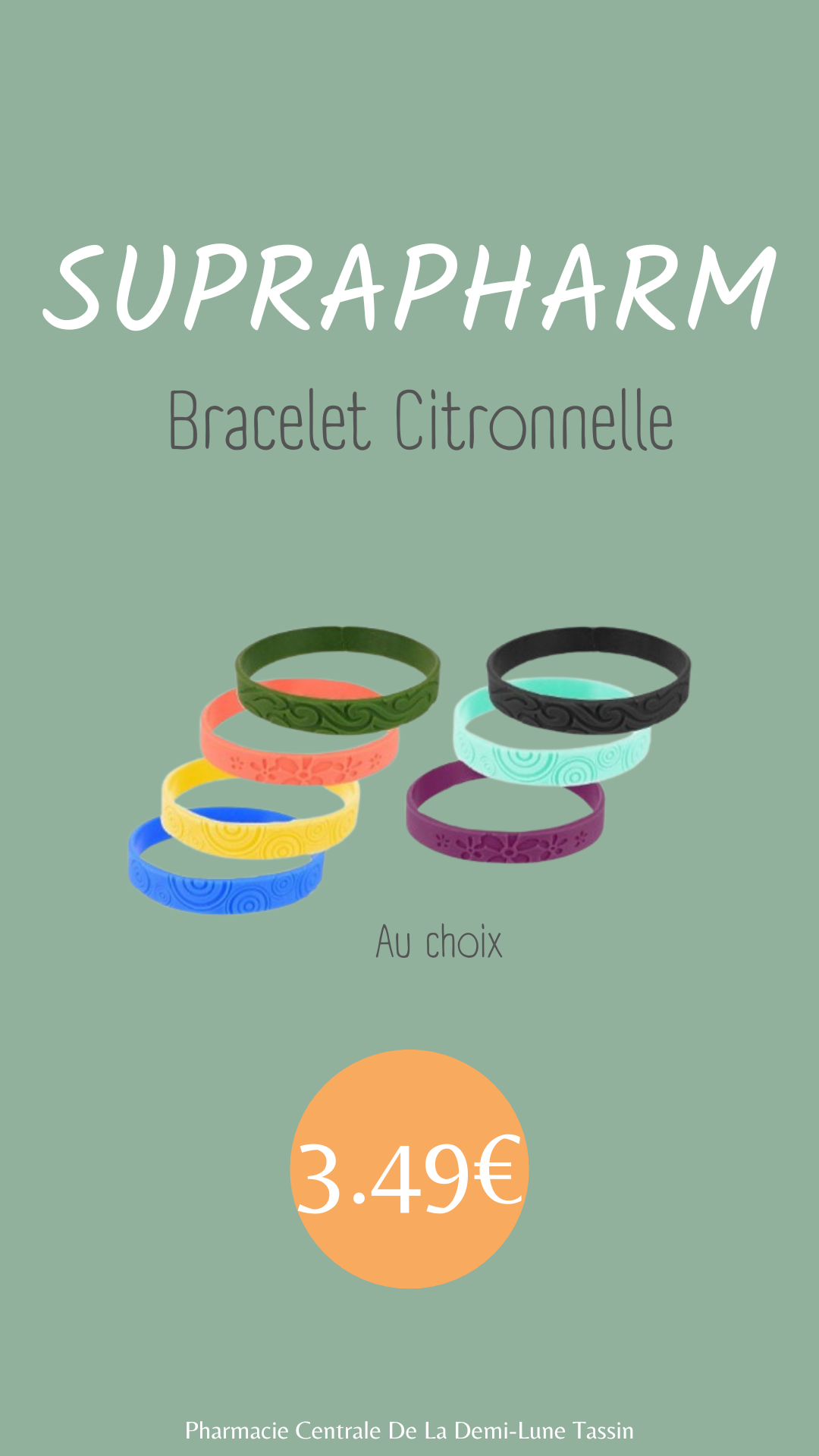 bracelet citronnelle