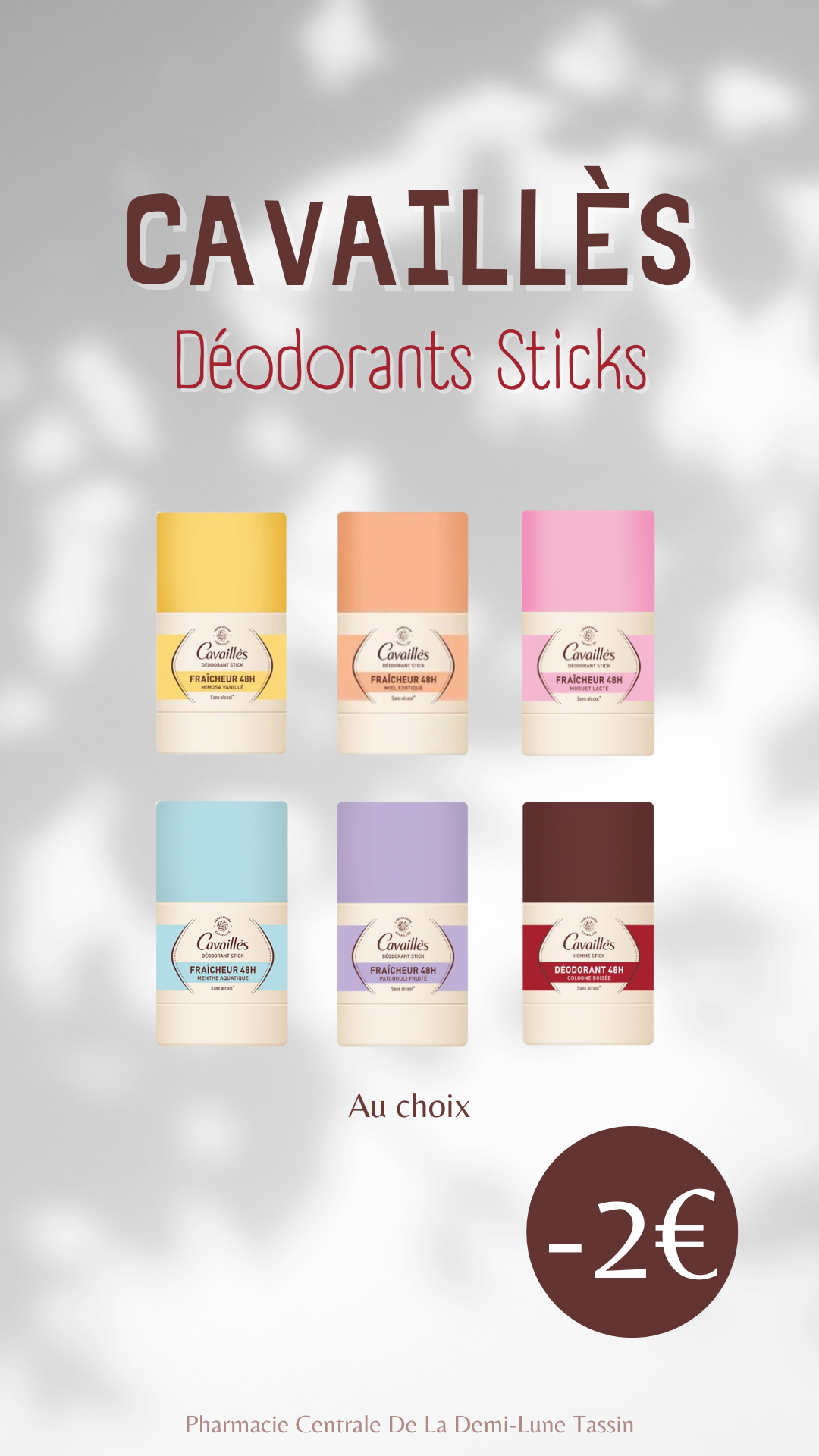 cavaillès déodorants sticks